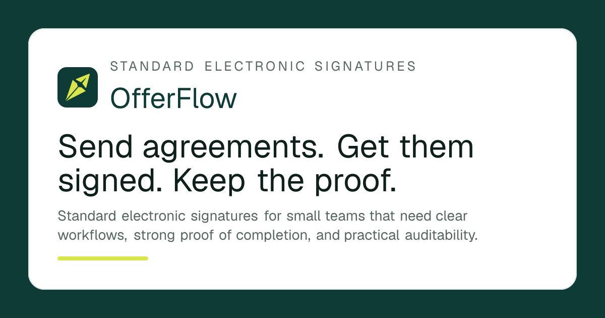 Electronic Signature Software for Small Teams